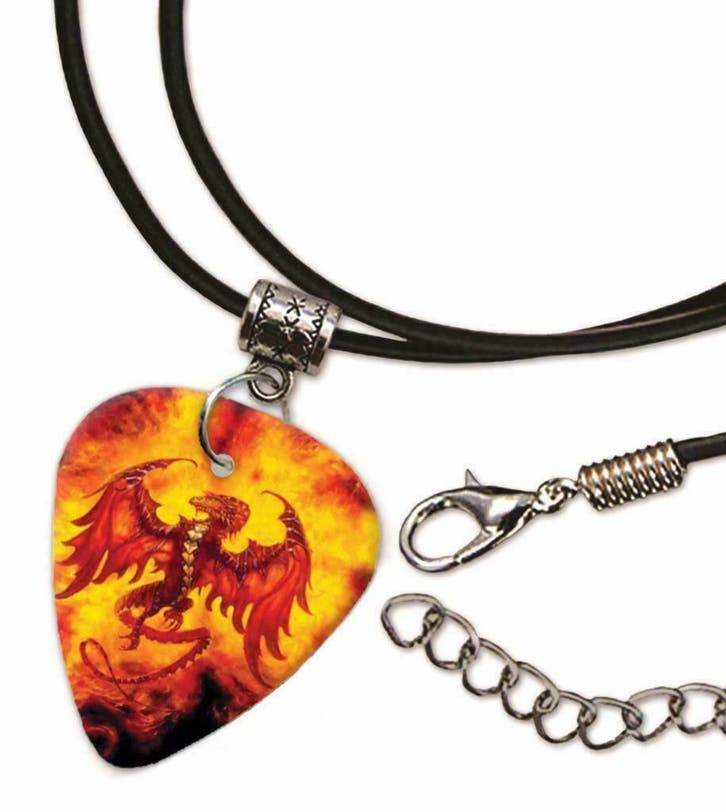 Draak plectrum ketting, sleutelhanger of oorbellen, Sieraden, Tassen en Uiterlijk, Overige Accessoires, Nieuw, Ophalen of Verzenden