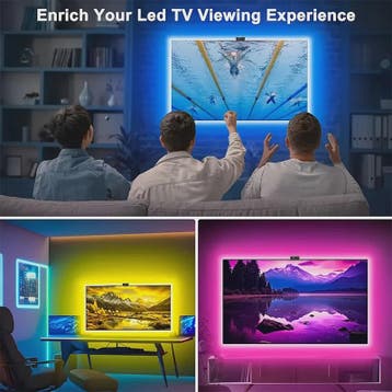 RGBIC LED TV Achtergrondverlichting met Camera & Muziek Sync, Verzenden, Nieuw