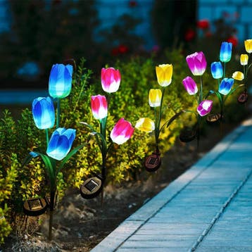 Solar LED Tuinlamp Tulp Design, Verzenden, Nieuw