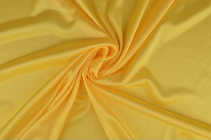 15 meter stretch voering - Licht geel, Hobby en Vrije tijd, Stoffen en Lappen, 120 cm of meer, 200 cm of meer, Geel, Nieuw, Polyester