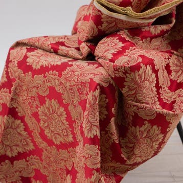 BA208 - Jacquardstof Damascato Rosso Reale –