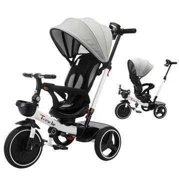 5-in-1 kinder driewieler met duwstang en luifel, Verzenden, Nieuw