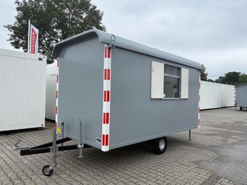 Schaftwagen langzaamverkeer 4 x 2 mtr met berging, Ophalen of Verzenden