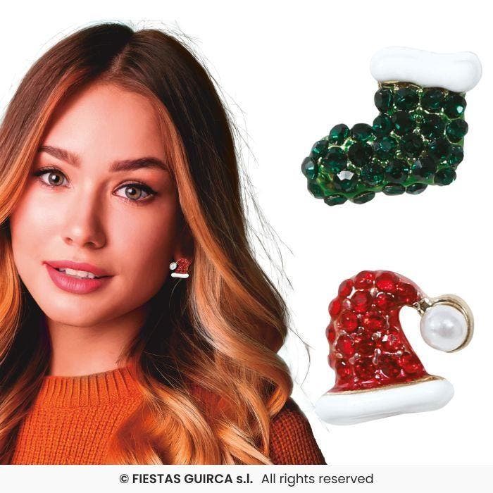 Oorbellen Kerstmuts Kerstsok, Diversen, Kerst, Nieuw, Verzenden
