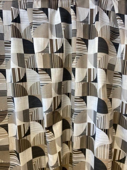 Exclusieve Art Deco-stof met vloeiende geometrische, Antiek en Kunst, Antiek | Kleden en Textiel
