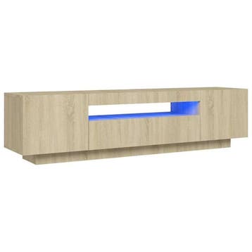Sonoma Eiken Tv-meubel 160cm - Outlet - Retourendeal, 150 tot 200 cm, Ophalen of Verzenden, Zo goed als nieuw, Minder dan 100 cm