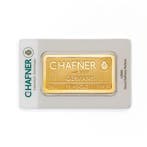 50 gram goudbaar C.Hafner met certificaat LBMA, Verzenden, Goud