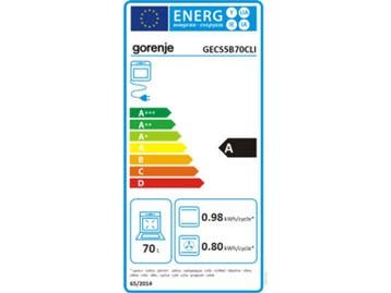 Gorenje GECS5B70CL - keramisch fornuis - AquaClean, Verzenden, Nieuw