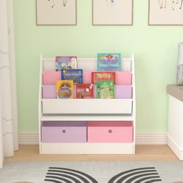 [en.casa] Kinderboekenkast Neda opbergkast 74x71x23 cm eenho, Verzenden, Nieuw