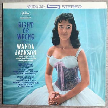 Wanda Jackson - Right Or Wrong, Cd's en Dvd's, Vinyl | Pop, Ophalen of Verzenden, Gebruikt