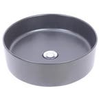 Wiesbaden Link Waskom Rond - 40x12cm - Keramiek - Mat Zwart, Ophalen of Verzenden, Nieuw