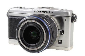 Olympus PEN E-P3 Systeemcamera + 14-42mm II R MSC Lens - Zil, Verzenden, Zo goed als nieuw