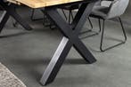 Uitschuifbare eettafel WILD 180-220cm bruin wild eiken look, Ophalen of Verzenden, Nieuw