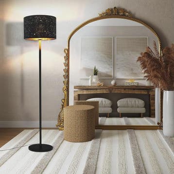Moderne Sterren Design Vloerlamp - Zwart/Goud - 144cm - E27, Huis en Inrichting, Verzenden, Nieuw