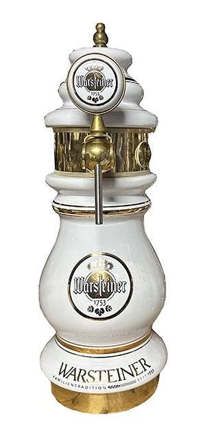 Occasion - Warsteiner porseleinen tapzuil 1 kraans, Ophalen of Verzenden