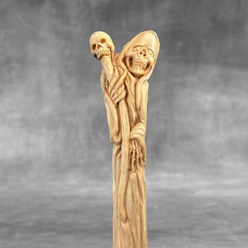 Snijwerk, NO RESERVE PRICE - Stunning grim reaper carving