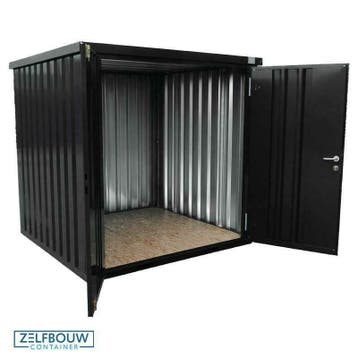 Verschillende kleuren container unit - deur aan lange zijde