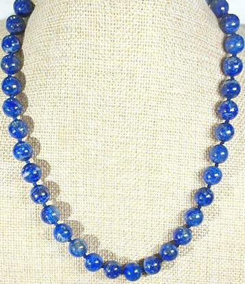 NATUURLIGE lapis lazuli uit Afghanistan - Zilver 925 -