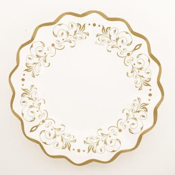 Bruiloft schaaltjes goud 24 cm - Schalen &amp; schaaltjes, Ophalen of Verzenden, Nieuw