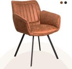 Eetkamer stoelen Microfiber 100 X Kleur vanaf €36,95p/st., Bruin, Nieuw, Ophalen of Verzenden, Vijf, Zes of meer stoelen