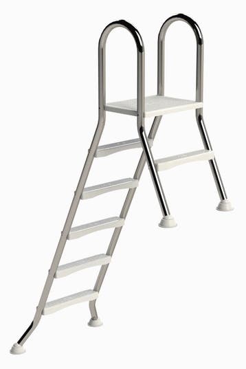IDEAL A-frame RVS zwembadtrap 1 + 5 treden - AISI 304, Verzenden, Nieuw