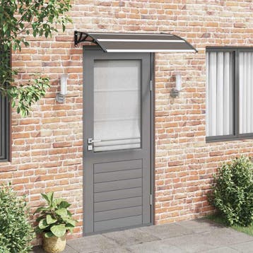 vidaXL Deurluifel 120x75 cm PC zwart, Tuin en Terras, Zonneschermen, Verzenden, Nieuw