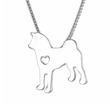 Fako Bijoux - Ketting - Hond - Keeshond - Zilverkleurig, Sieraden, Tassen en Uiterlijk, Verzenden, Nieuw