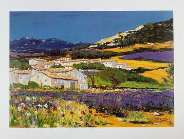 Ernest Audibert (after) - Verdolier Provence Artprint - 80 x