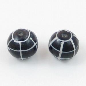 Per stuk Lampwork kraal rond spider 25mm (Glaskralen), Ophalen of Verzenden, Nieuw, Kraal