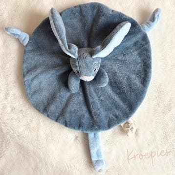 My Teddy speendoek knuffeldoek konijn rond | Blauw, Verzenden, Nieuw