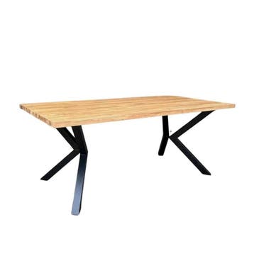 Stel uw robuuste rechthoekige tafel samen -  180x90 cm, Ophalen of Verzenden, Nieuw