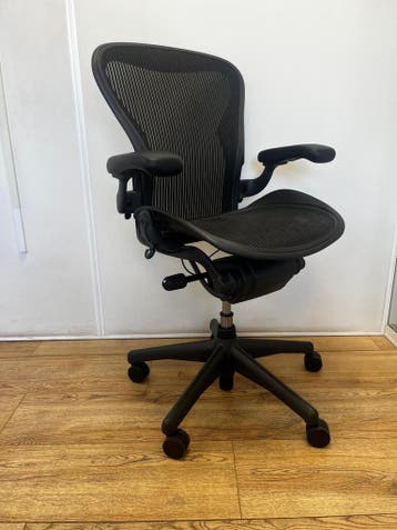 Groot Aanbod Herman Miller Aeron Bureaustoelen Maat B, Verzenden, Zwart, Zo goed als nieuw, Bureaustoel