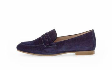 Gabor Dames Slippers - blauw - Maat 38 Dames Loafers - blauw, Verzenden, Nieuw