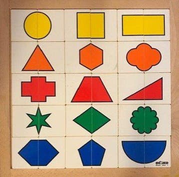 Educo Welk geometrisch figuur hoort erbij? 1 (zie afbeelding, Verzenden, Nieuw