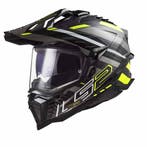 LS2 MX701 Explorer Carbon Edge Glanzend Zwart Fluo Geel, XXL, Nieuw met kaartje, Overige merken, Heren