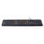 Gembird KB-U-103 - Standaard toetsenbord zwart USB US Layout, Muziek en Instrumenten, Ophalen of Verzenden, Nieuw
