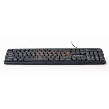 Gembird KB-U-103 - Standaard toetsenbord zwart USB US Layout, Ophalen of Verzenden, Nieuw