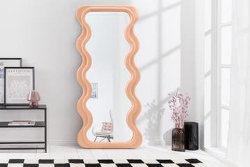 Design Wandspiegel CURVY 160cm abrikoos Pastel Spiegel -, Ophalen of Verzenden, Nieuw