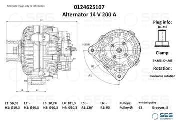 Dynamo John Deere 200A, Verzenden, Nieuw
