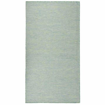 vidaXL Buitenkleed platgeweven 140x200 cm turquoise, Verzenden, Nieuw