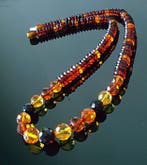 Amber Vintage Zeer Zeldzame facetgeslepen amberketting –