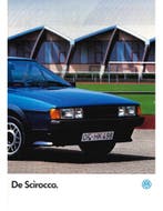 1986 VOLKSWAGEN SCIROCCO BROCHURE NEDERLANDS, Nieuw, Volkswagen, Author