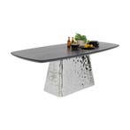 *WOONWINKEL* Kare Design Caldera Eettafel Van Chroom, Huis en Inrichting, Tafels | Eettafels, Verzenden, Nieuw