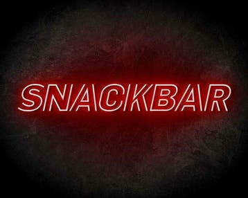 SNACKBAR LUXE neon sign - LED neon reclame bord neon lett..., Verzenden