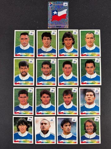 1998 Panini France 98 World Cup, Chile complete team, Nieuw