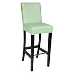 Barkruk | JARNO | Kunstleer/Hout | Mint Green | Wengé Poten, Verzenden, Nieuw in verpakking