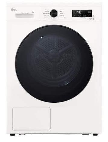 LG RHX1009NWB wasdroger Vrijstaand Voorlader 9 kg Wit595, Overige typen, Nieuw, Ophalen of Verzenden, Anti-kreukfase