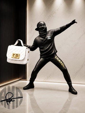 AMA • Pope (1985) - Chanel Riot - CHANEL & BANKSY