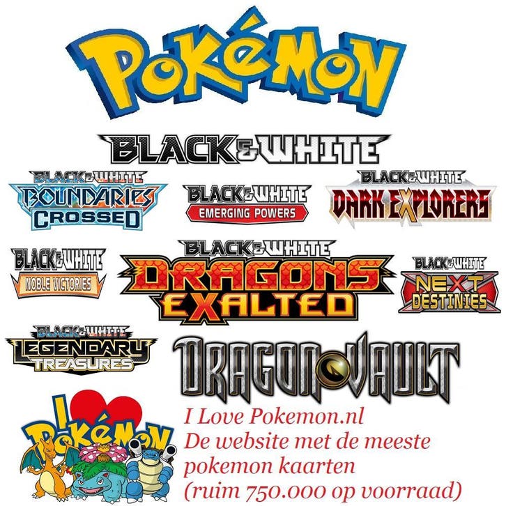 Pokemon Kaarten - Pokemon Black And White Series, Hobby en Vrije tijd, Verzamelkaartspellen | Pokémon, Losse kaart, Nieuw, Ophalen of Verzenden