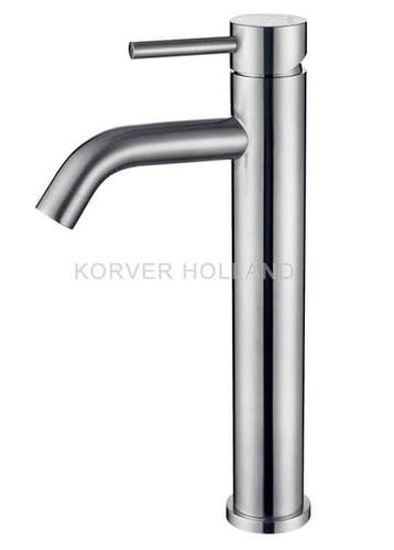 304 XL hoge wastafelkraan 30 x 13 cm met coldstart RVS, Ophalen of Verzenden, Nieuw, Rvs, Bad